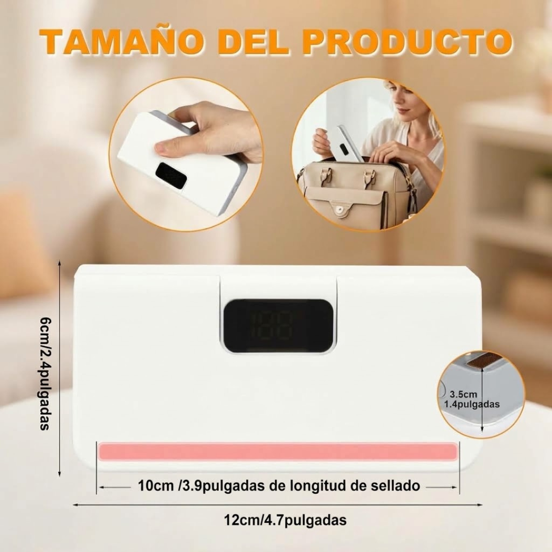 Selladora de bolsas portátil